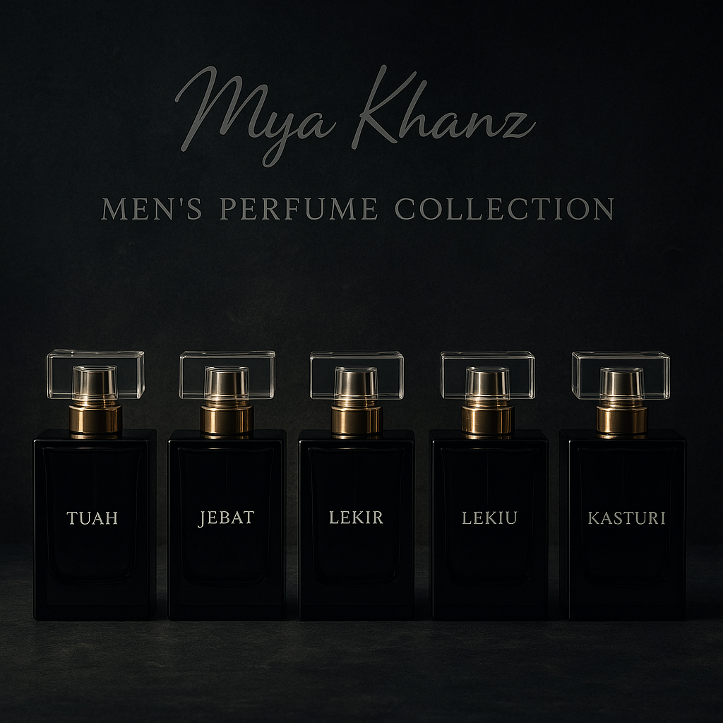 Mya Khanz men's perfume lineup